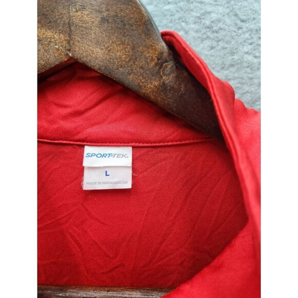 Sport-Tek Red Long-Sleeve Shirt Large - Picture 2 of 4